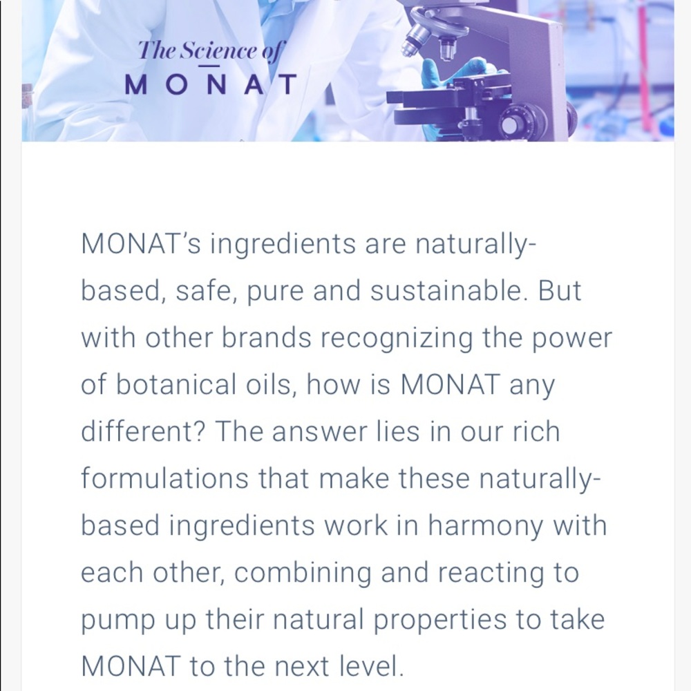 The science behind MONAT